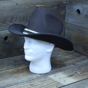 JCpenny 7 1/4 7 3/8 Wool Vintage Men Western